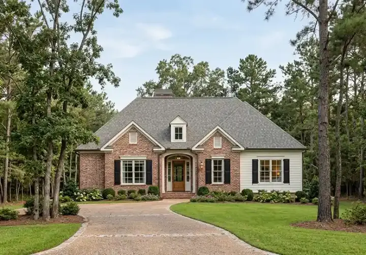 Traditional house plans 85-927 - front exterior, 1,374 sq ft, 3 bed, 2 bath house plans | Monster House Plans