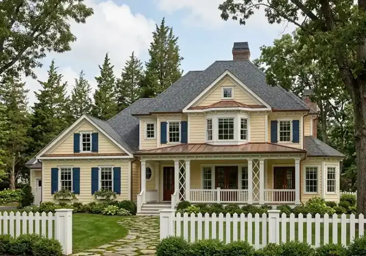 Modern Farmhouse house plans 85-980 - front exterior, 3,902 sq ft, 4 bed, 3 bath house plans | Monster House Plans