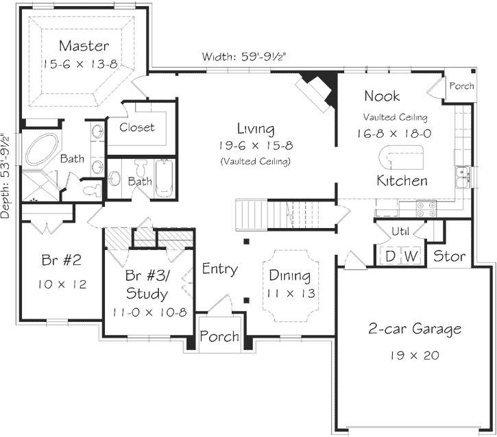 Main Floor Plan: 86-101