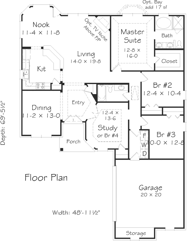 Main Floor Plan: 86-103