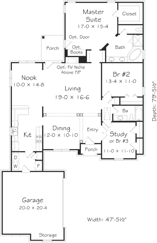 Main Floor Plan: 86-104