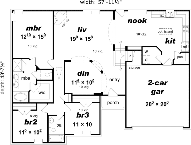 Main Floor Plan: 86-106