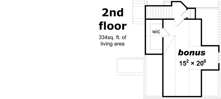 Upper/Second Floor Plan: 86-106