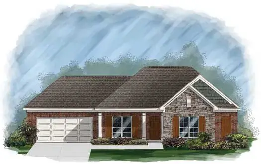Traditional house plans 86-113 - front exterior, 2,273 sq ft, 4 bed, 2 bath house plans | Monster House Plans