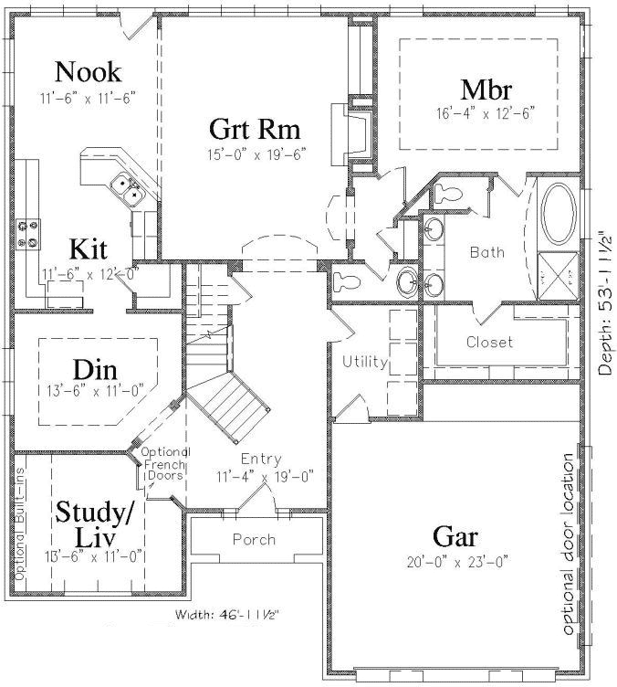 Main Floor Plan: 86-118
