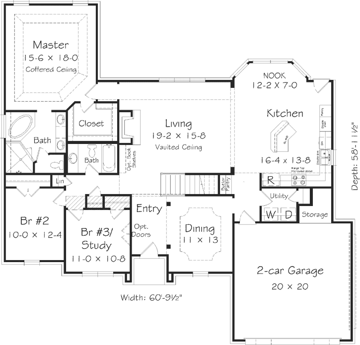 Main Floor Plan: 86-123