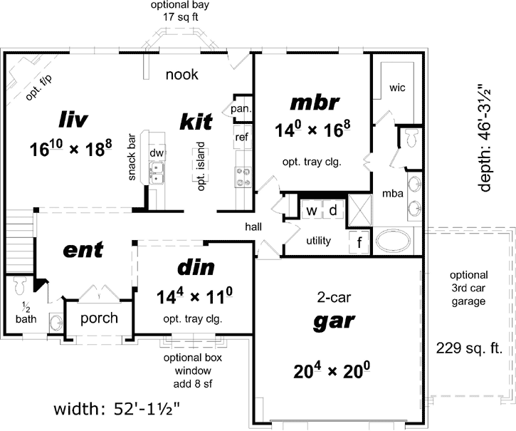 Main Floor Plan: 86-135