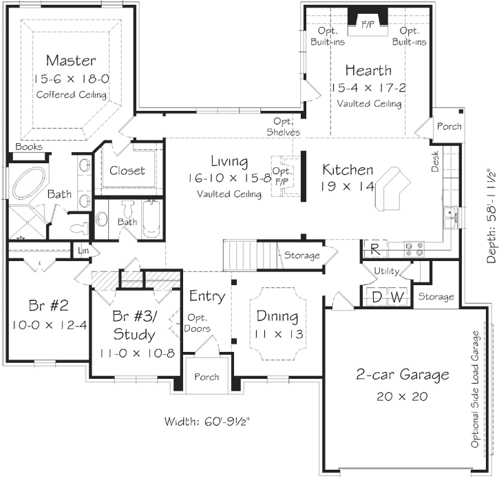 Main Floor Plan: 86-136
