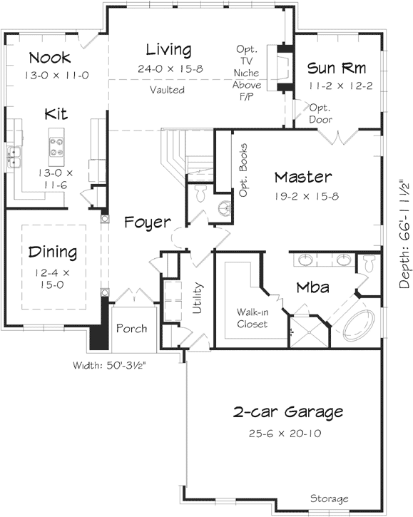 Main Floor Plan: 86-139