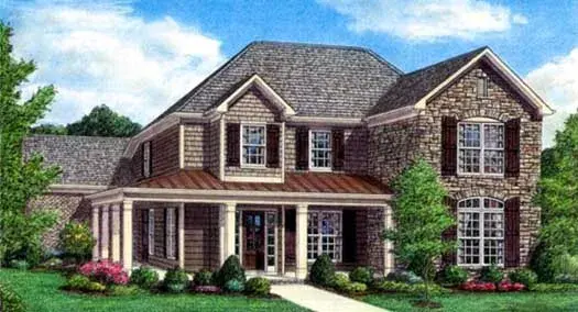 Country house plans 86-142 - front exterior, 3,048 sq ft, 3 bed, 2 bath house plans | Monster House Plans