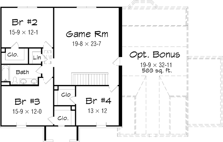 Upper/Second Floor Plan: 86-143