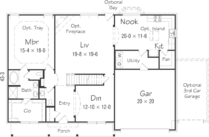 Main Floor Plan: 86-144