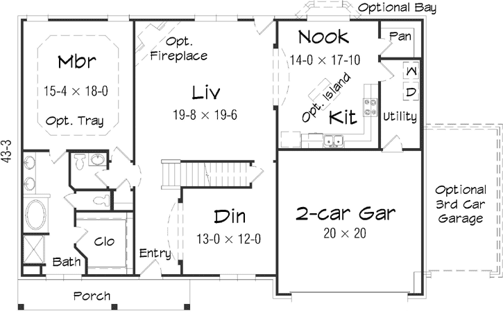 Main Floor Plan: 86-145