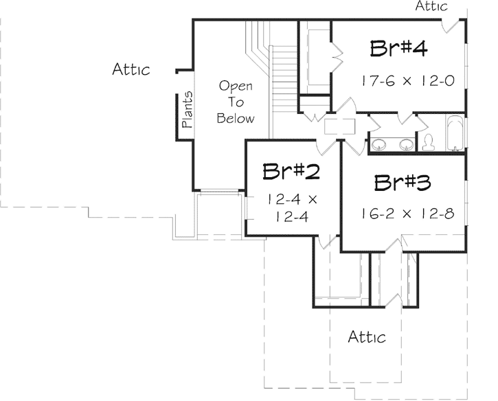 Upper/Second Floor Plan: 86-147