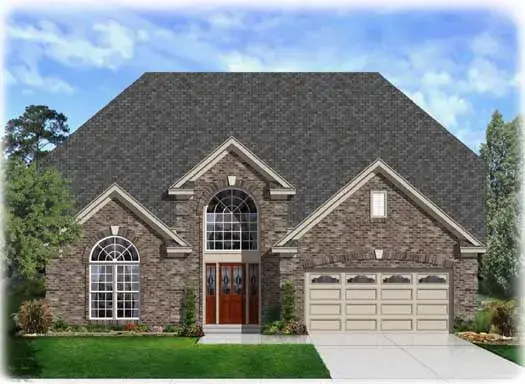 European house plans 86-150 - front exterior, 3,243 sq ft, 5 bed, 3 bath house plans | Monster House Plans