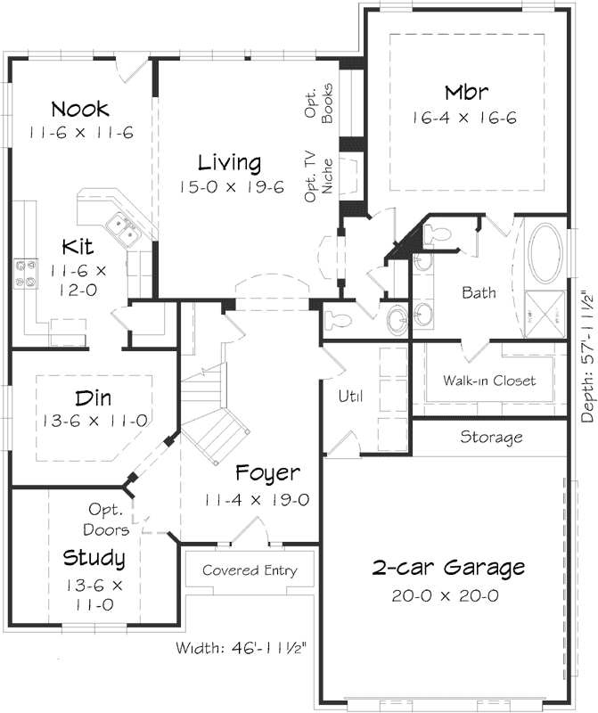 Main Floor Plan: 86-150