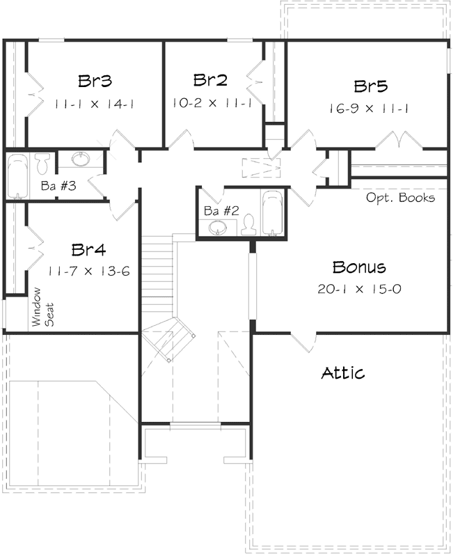 Upper/Second Floor Plan: 86-150