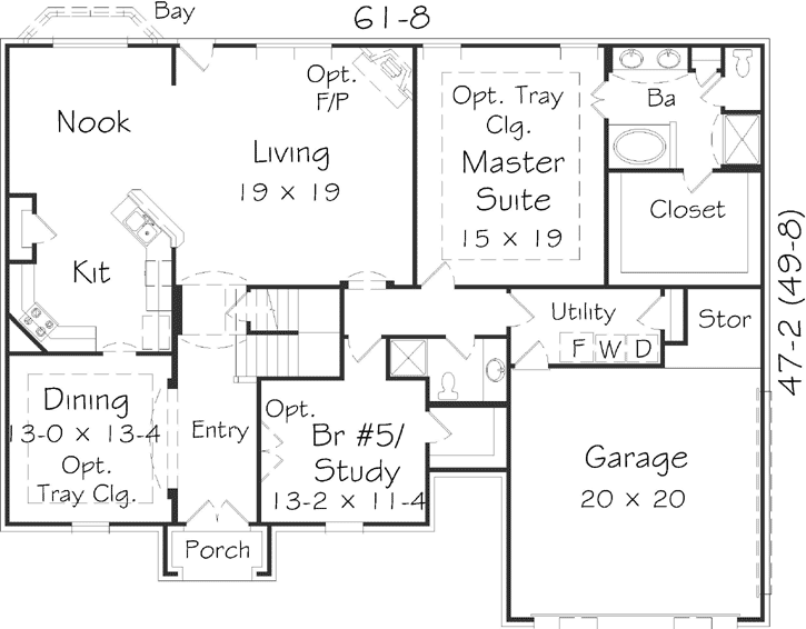 Main Floor Plan: 86-159