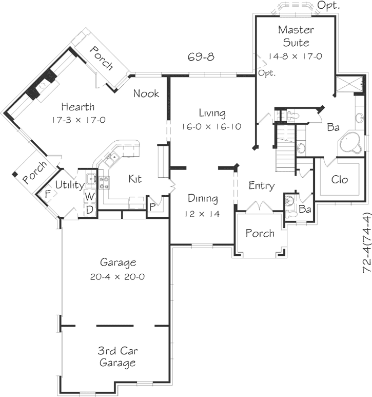 Main Floor Plan: 86-163
