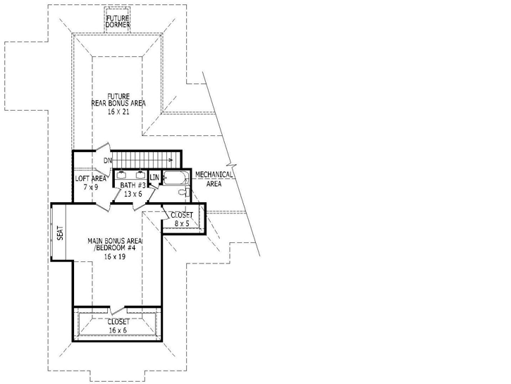 Upper/Second Floor Plan: 87-101