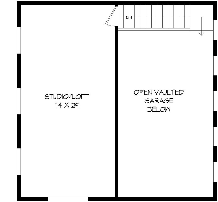 Upper/Second Floor Plan: 87-105