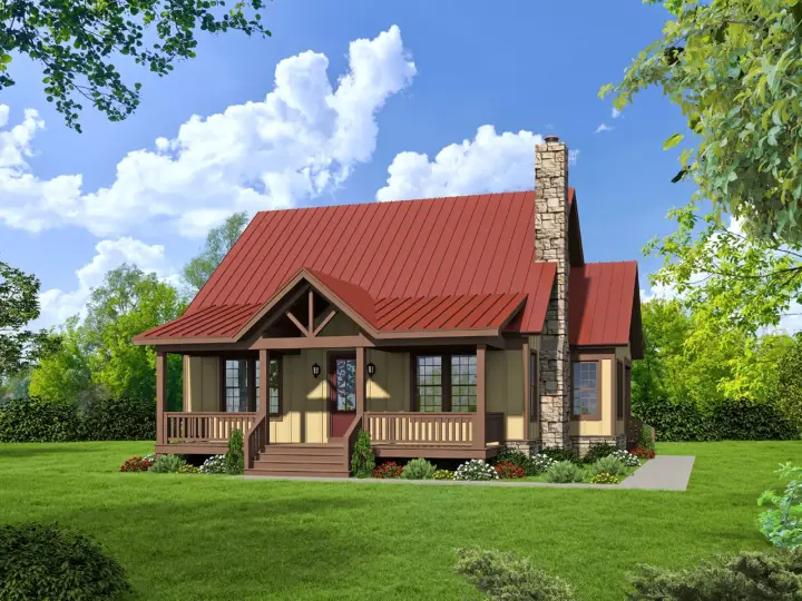Country house plans 87-121 - front exterior, 1,973 sq ft, 3 bed, 3 bath house plans | Monster House Plans