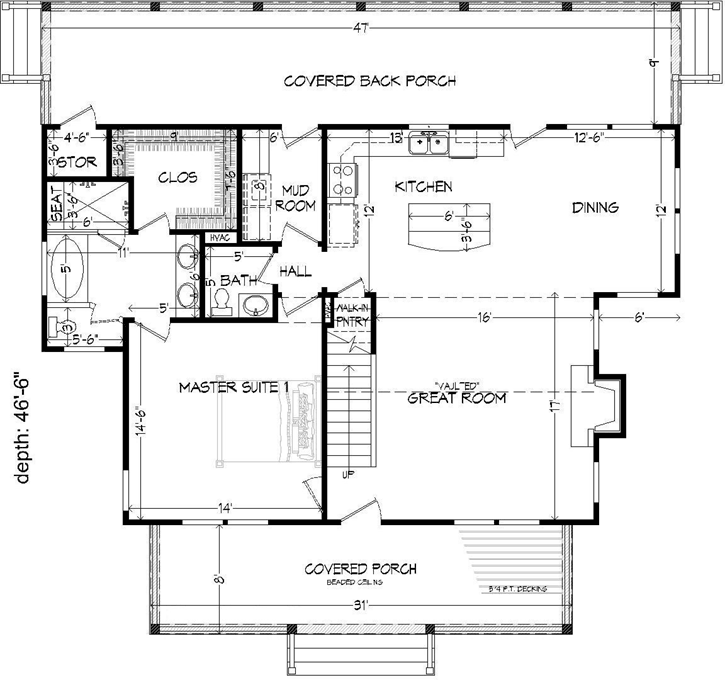 Main Floor Plan: 87-121