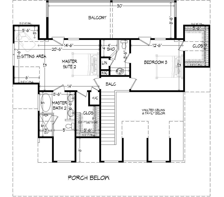 Upper/Second Floor Plan: 87-122