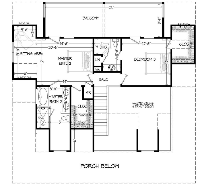 Upper/Second Floor Plan: 87-123