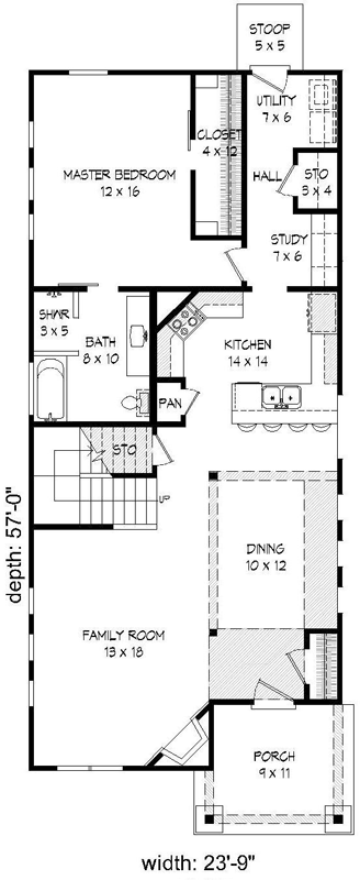 Main Floor Plan: 87-124