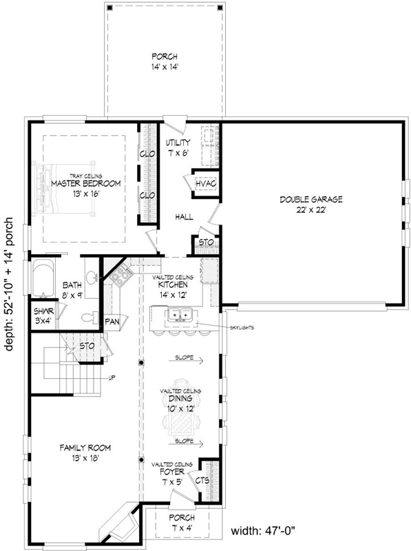 Main Floor Plan: 87-130