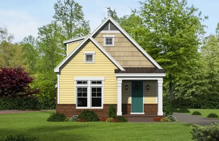 Southern house plans 87-131 - front exterior, 2,163 sq ft, 3 bed, 2 bath house plans | Monster House Plans