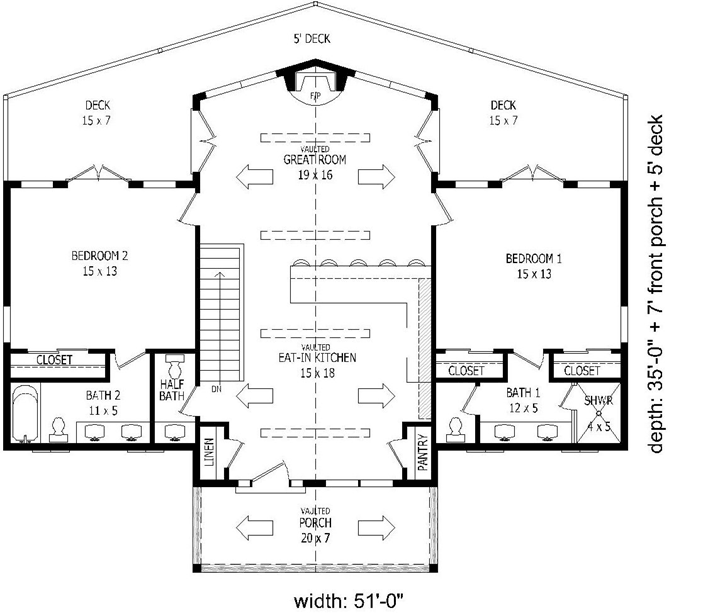 Main Floor Plan: 87-133