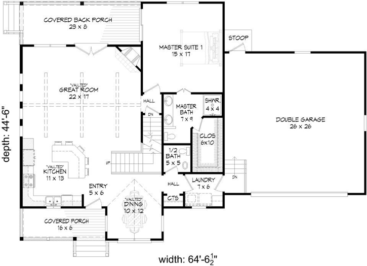 Main Floor Plan: 87-135