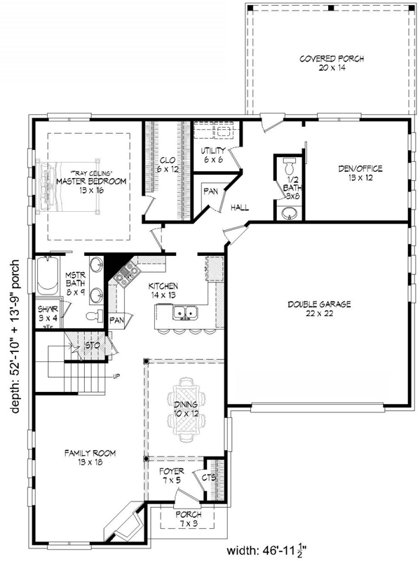 Main Floor Plan: 87-140