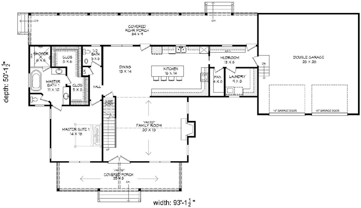 Main Floor Plan: 87-142