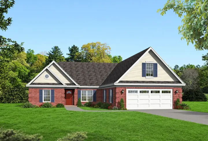 Traditional house plans 87-149 - front exterior, 2,800 sq ft, 3 bed, 2 bath house plans | Monster House Plans