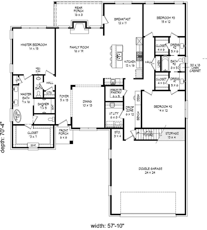 Main Floor Plan: 87-149