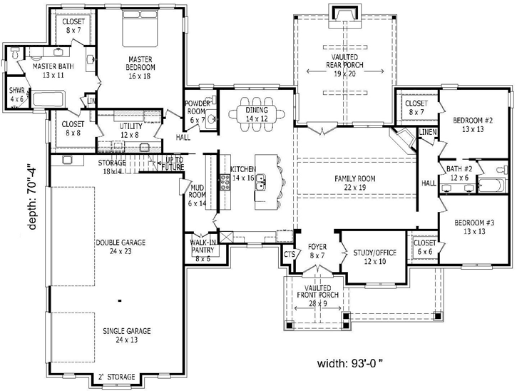 Main Floor Plan: 87-151