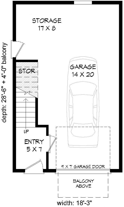 Main Floor Plan: 87-155