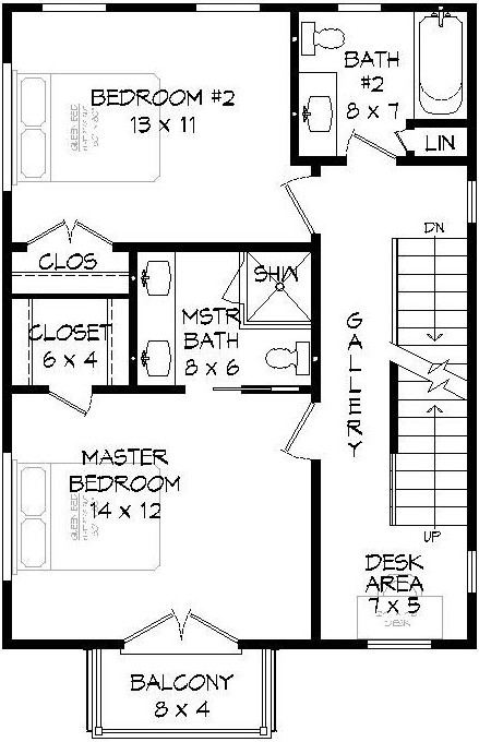 Third Floor Plan:87-156