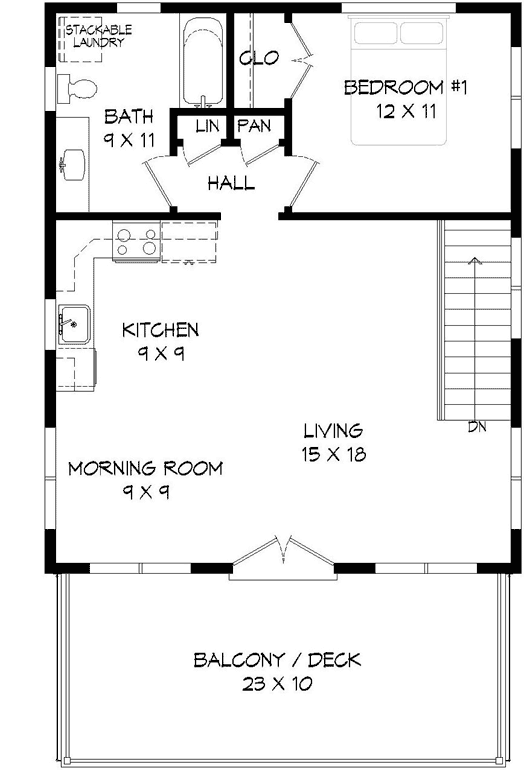 Upper/Second Floor Plan: 87-159