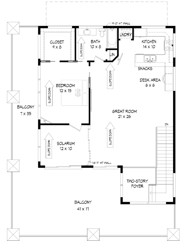 Upper/Second Floor Plan: 87-161