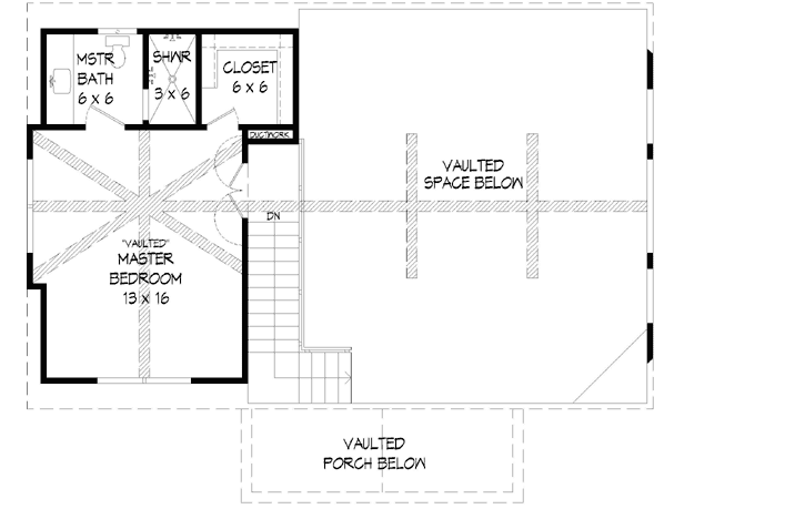 Upper/Second Floor Plan: 87-171