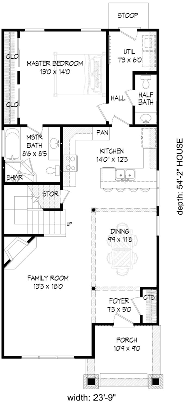 Main Floor Plan: 87-175