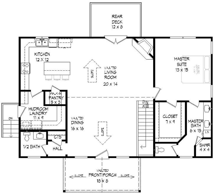 Main Floor Plan: 87-185