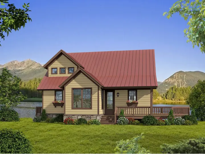 Traditional house plans 87-191 - front exterior, 1,841 sq ft, 3 bed, 2 bath house plans | Monster House Plans