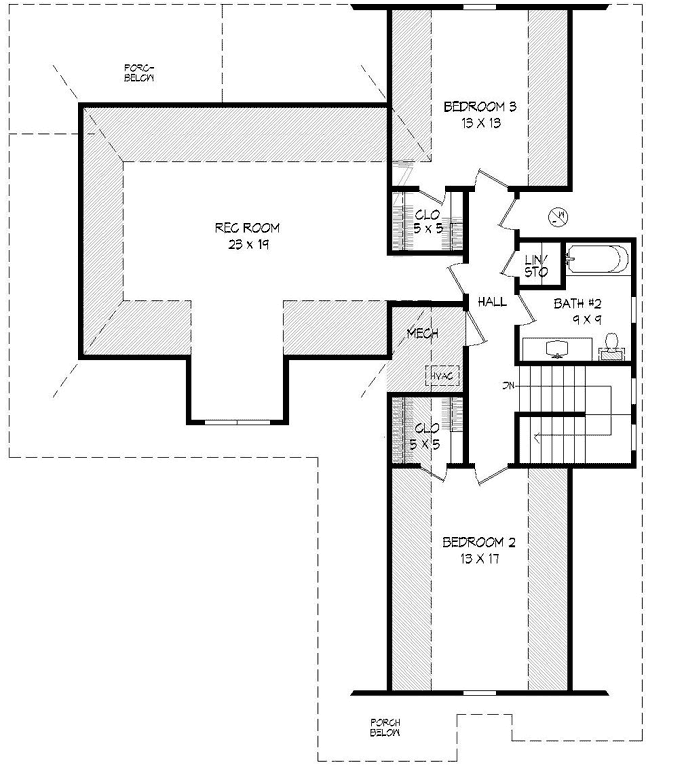 Upper/Second Floor Plan: 87-192