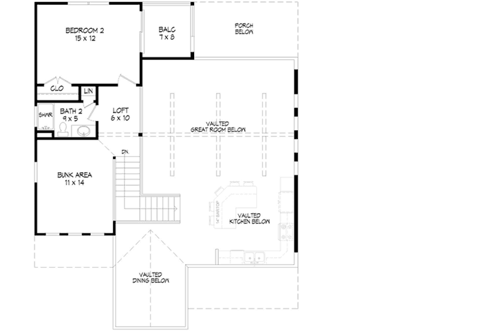 Upper/Second Floor Plan: 87-194