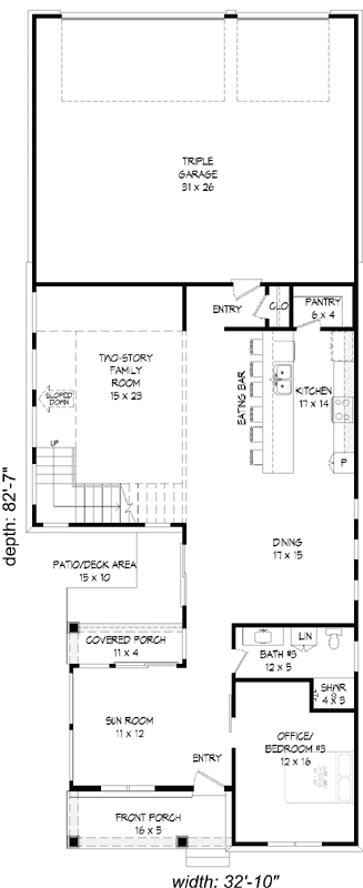 Main Floor Plan: 87-196